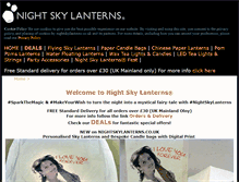 Tablet Screenshot of nightskylanterns.co.uk